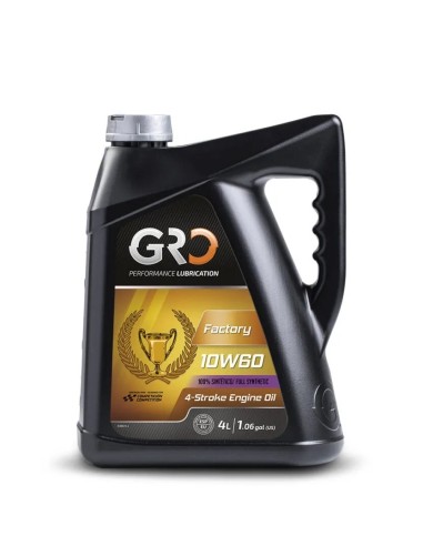 aceite de motor gro factory 10w60 4 litros 9009260