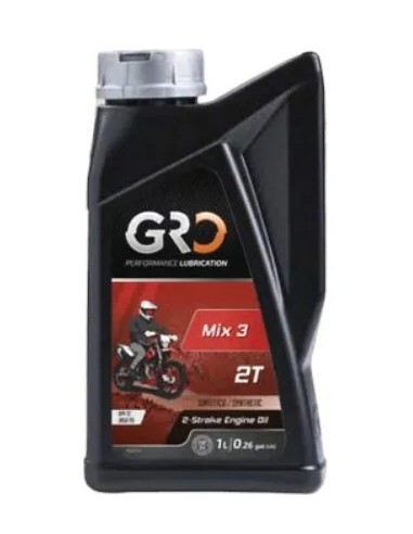 aceite para mezcla motores 2 tiempor gro mix3 2t 1 litro 9020890