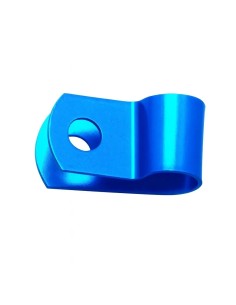 abrazadera de moto aluminio azul torn 5 frentubo b21150