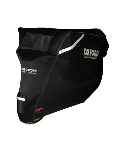 funda para moto oxford protex stretch outdoor premium negro talla s cv160