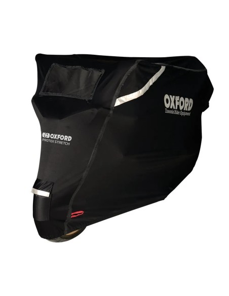 funda para moto oxford protex stretch outdoor premium negro talla m cv161