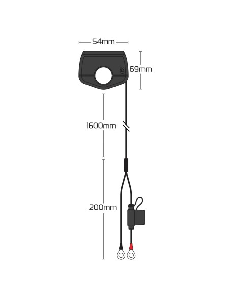 tomas usb moto manillar slimline usb oxford tipo a y tipo c 3 a