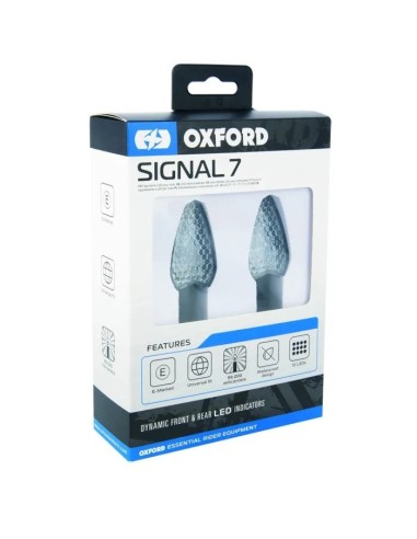 intermitentes moto led oxford signal 7 7 leds lente transparente con resistencias