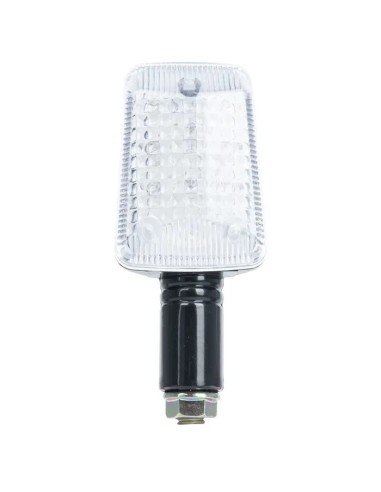 intermitentes moto led rectangulares oxford brazo corto negro lente transparente