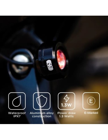 luz de posicion moto trasera oxford run light led auxiliar aluminio