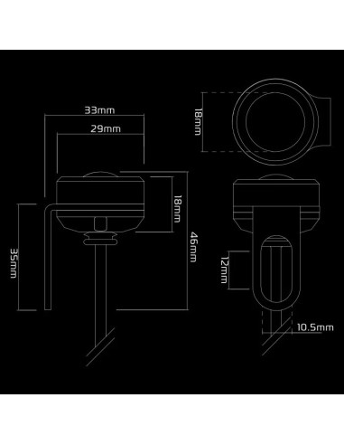 luz de posicion moto trasera oxford run light led auxiliar aluminio