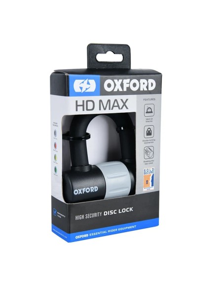 candado de disco oxford heavy duty max negro lk310