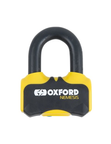 candado de disco oxford nemesis 16 mm amarillo lk471