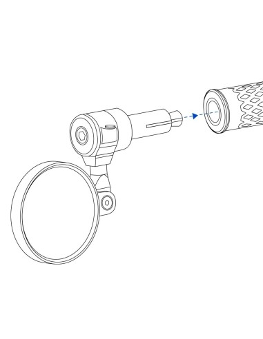 espejo para moto oxford cafe bar universal ox534