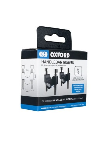 torretas elevacion manillar oxford new oxford 20mm para manillar 26mm