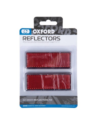 par de reflectores autoadhesivos oxford rectangulares ox804 catadioptrico