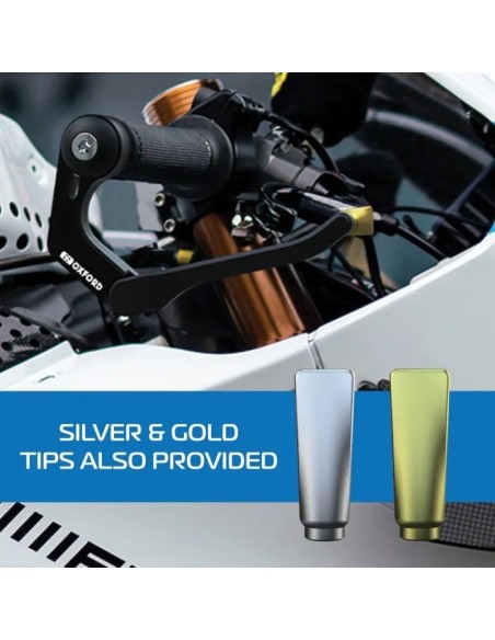 protector de maneta racing en aluminio oxford lever guard pro