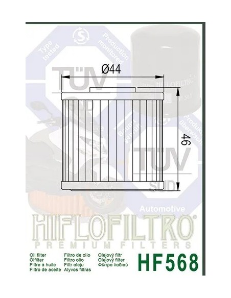 filtro de aceite kymco xciting 400 hiflofiltro hf568