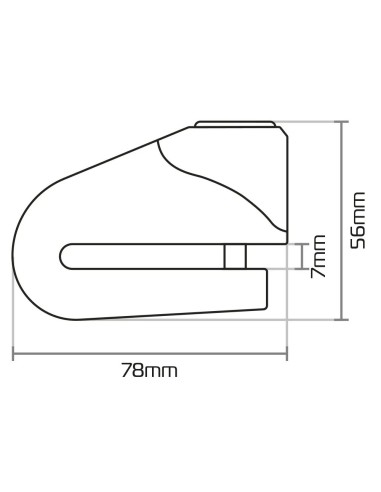 candado de disco con alarma oxford quartz xa6 lk215