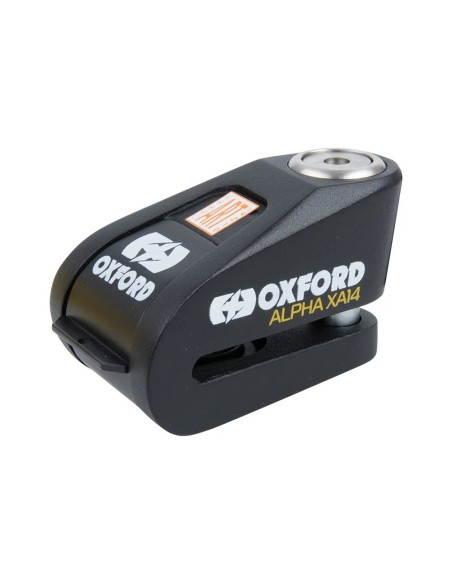 candado de disco con alarma oxford alpha xa14 negro negro lk218