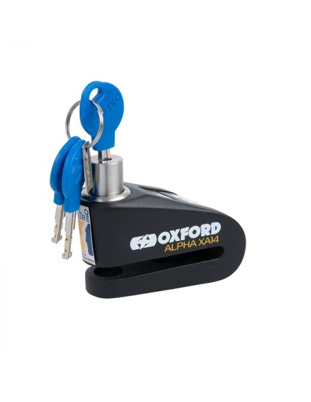 candado de disco con alarma oxford alpha xa14 negro negro lk218