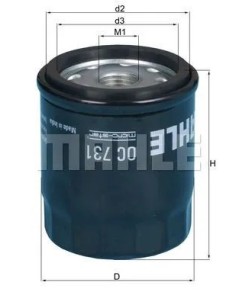 filtro de aceite mahle oc731