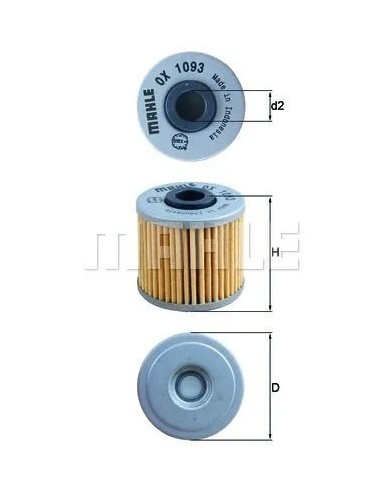 filtro de aceite mahle ox1093 maxima proteccion para tu moto
