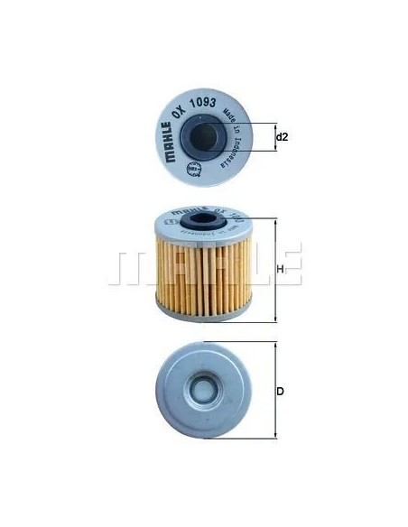 filtro de aceite mahle ox1093 maxima proteccion para tu moto