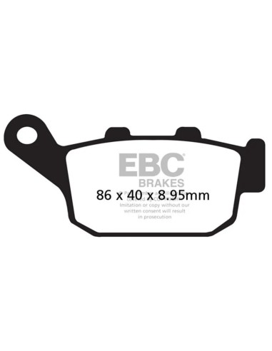 pastillas de freno ebc fa496hh
