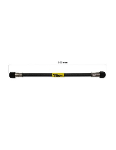 tubo latiguillo carbono 500 mm negro fren tubo a09c0500 linea de freno moto carbotech