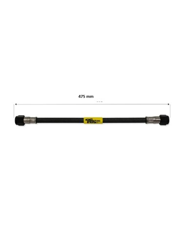 tubo latiguillo carbono 475 mm negro fren tubo a09c0475 linea de freno moto carbotech