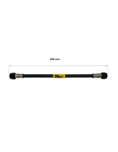 tubo latiguillo carbono 600 mm negro fren tubo a09c0600 linea de freno moto carbotech