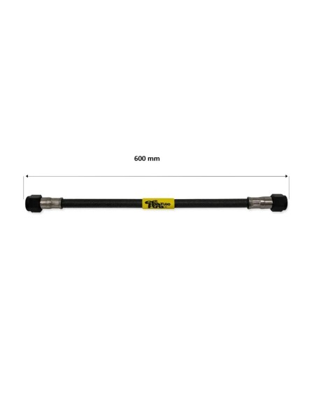 tubo latiguillo carbono 600 mm negro fren tubo a09c0600 linea de freno moto carbotech