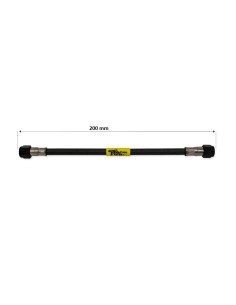 tubo latiguillo carbono 200 mm negro fren tubo a09c0200 linea de freno moto carbotech