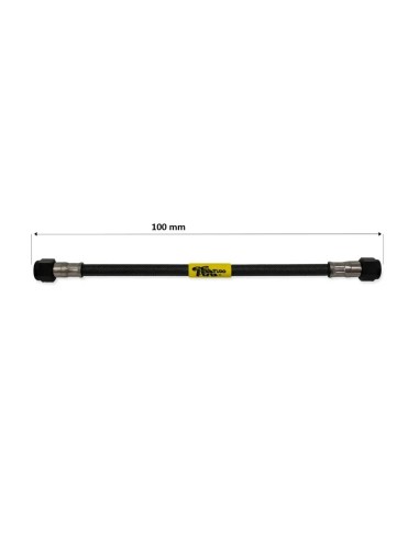 tubo latiguillo carbono 100 mm negro fren tubo a09c0100 linea de freno moto carbotech