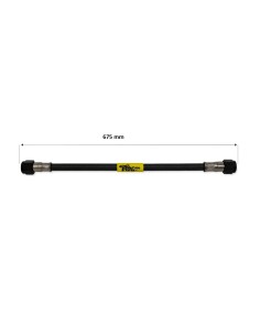 tubo latiguillo carbono 675 mm negro fren tubo a09c0675 linea de freno moto carbotech