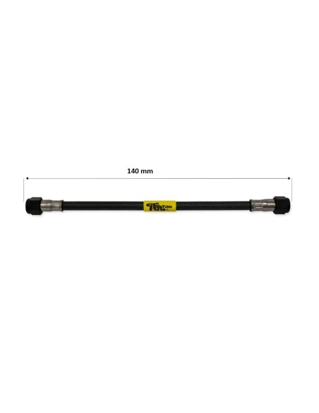 tubo latiguillo carbono 140 mm negro fren tubo a09c0140 linea de freno moto carbotech
