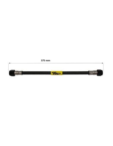 tubo latiguillo carbono 375 mm negro fren tubo a09c0375 linea de freno moto carbotech