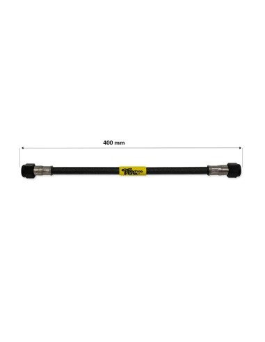 tubo latiguillo carbono 400 mm negro fren tubo a09c0400 linea de freno moto carbotech