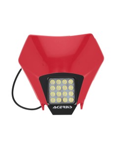 faro mascara led acerbis vsl 0027412 para gasgas 24 26 portafaro especifico