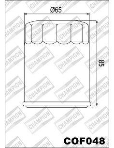 filtro de aceite champion para moto cof048 2