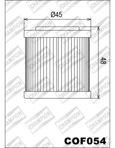filtro de aceite champion para moto cof054 2