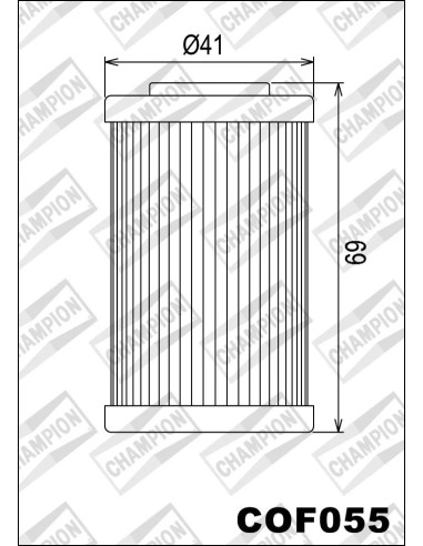 filtro de aceite champion para moto cof055