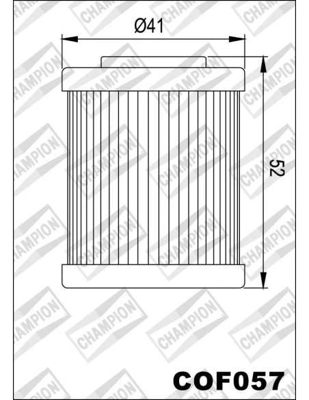 filtro de aceite champion para moto cof057
