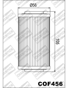 filtro de aceite champion para moto cof456 2