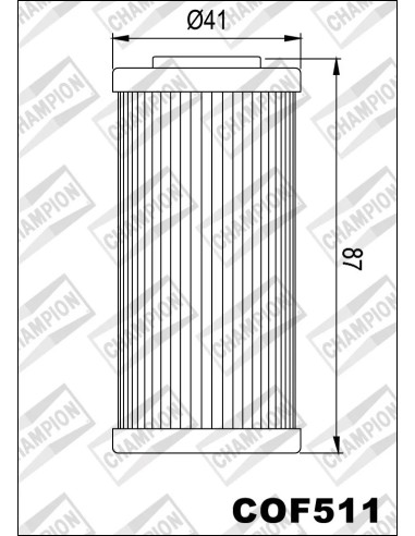 filtro de aceite champion para moto cof511