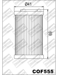 filtro de aceite champion para moto cof555 2