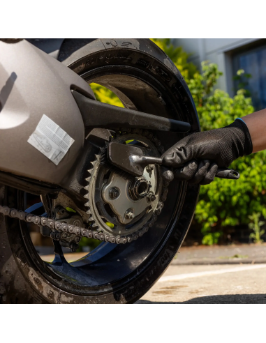 Cepillo limpiador de piñón y corona moto Oxford Sprocket Brush Pro OX338 para transmisión