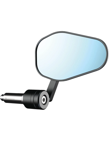 Espejo retrovisor bar end Oxford Shield 360 OX510 negro para manillar 22 mm moto
