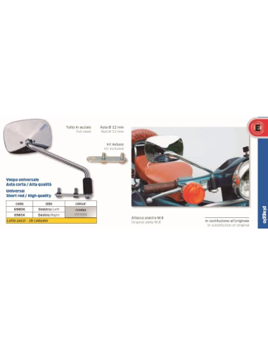 Espejo Vespa Universal Izq - FAR6980K