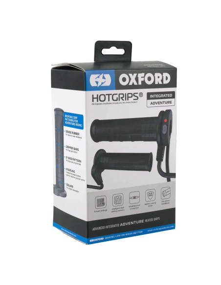 Puños calefactables moto Oxford HotGrips Advanced Integrated EL397 Adventure 22 mm