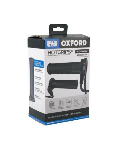 Puños calefactables moto Oxford HotGrips EL399 Touring 22 mm con controlador y 5 niveles