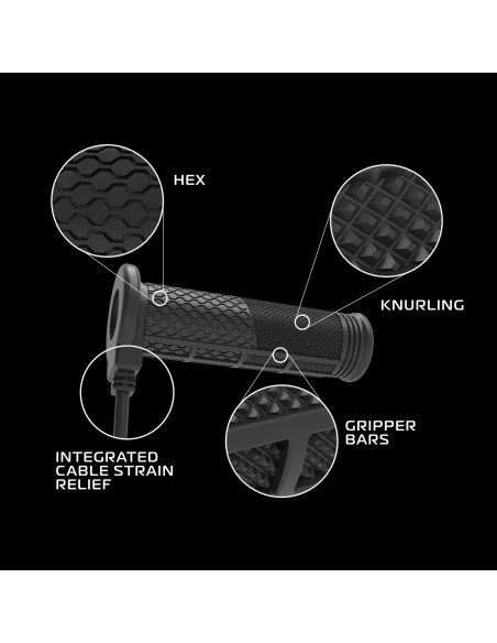 Puños calefactables moto Oxford HotGrips Pro 2.0 Adventure EL400 22 mm con control integra