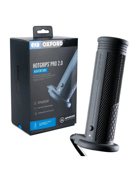 Puños calefactables moto Oxford HotGrips Pro 2.0 Touring EL401 22 mm con control integrado