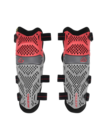Rodillera Acerbis IMPACT PRO color gris y rojo 0027097.090